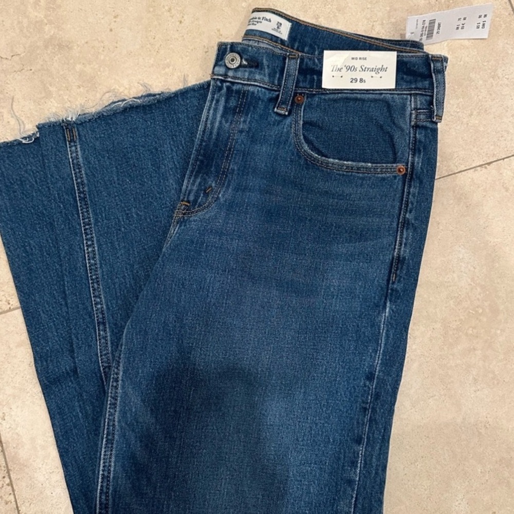 Abercrombie & Fitch Dark Blue Denim Jeans